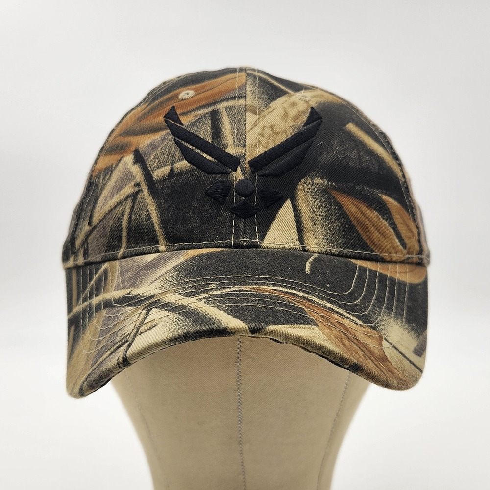 Eagle Crest US Air Force Camo Baseball Cap 6232 Woodland Leaf Hat Mens OSFM